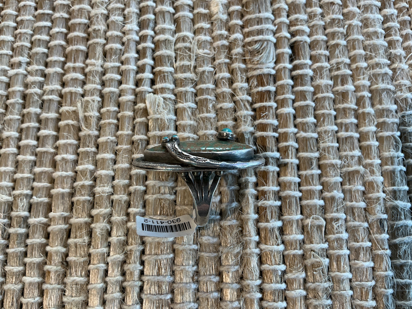 Green Turquoise Snake Statement Ring