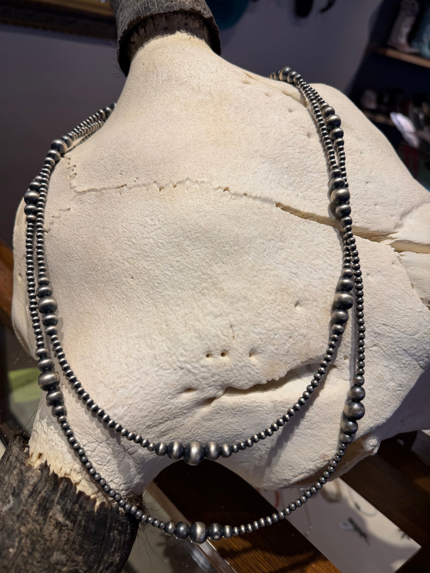 Graduated Varied Navajo Pearl Necklace