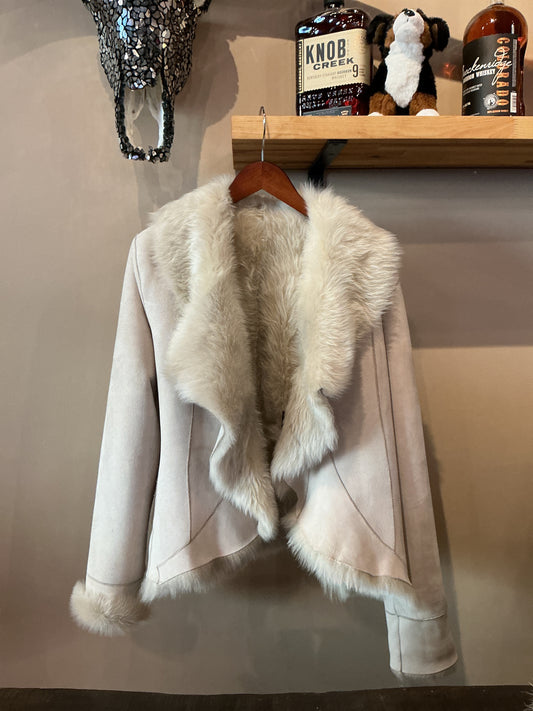 Sugar Shearling Bolero Jacket