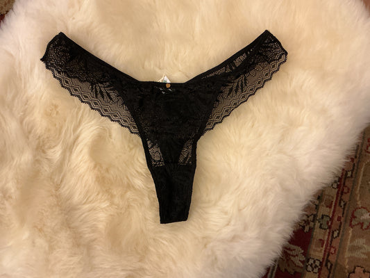 Selva Long Line Thong - Black