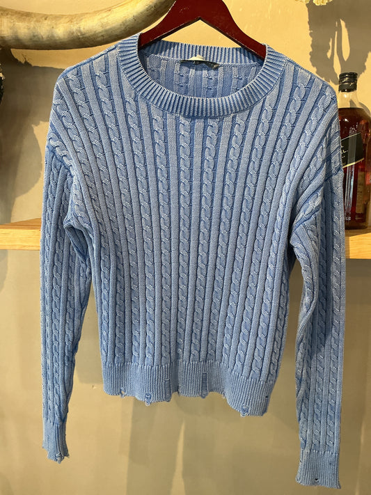 Distressed Knit Sweater