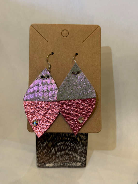 CuCu Chic Leather Earrings