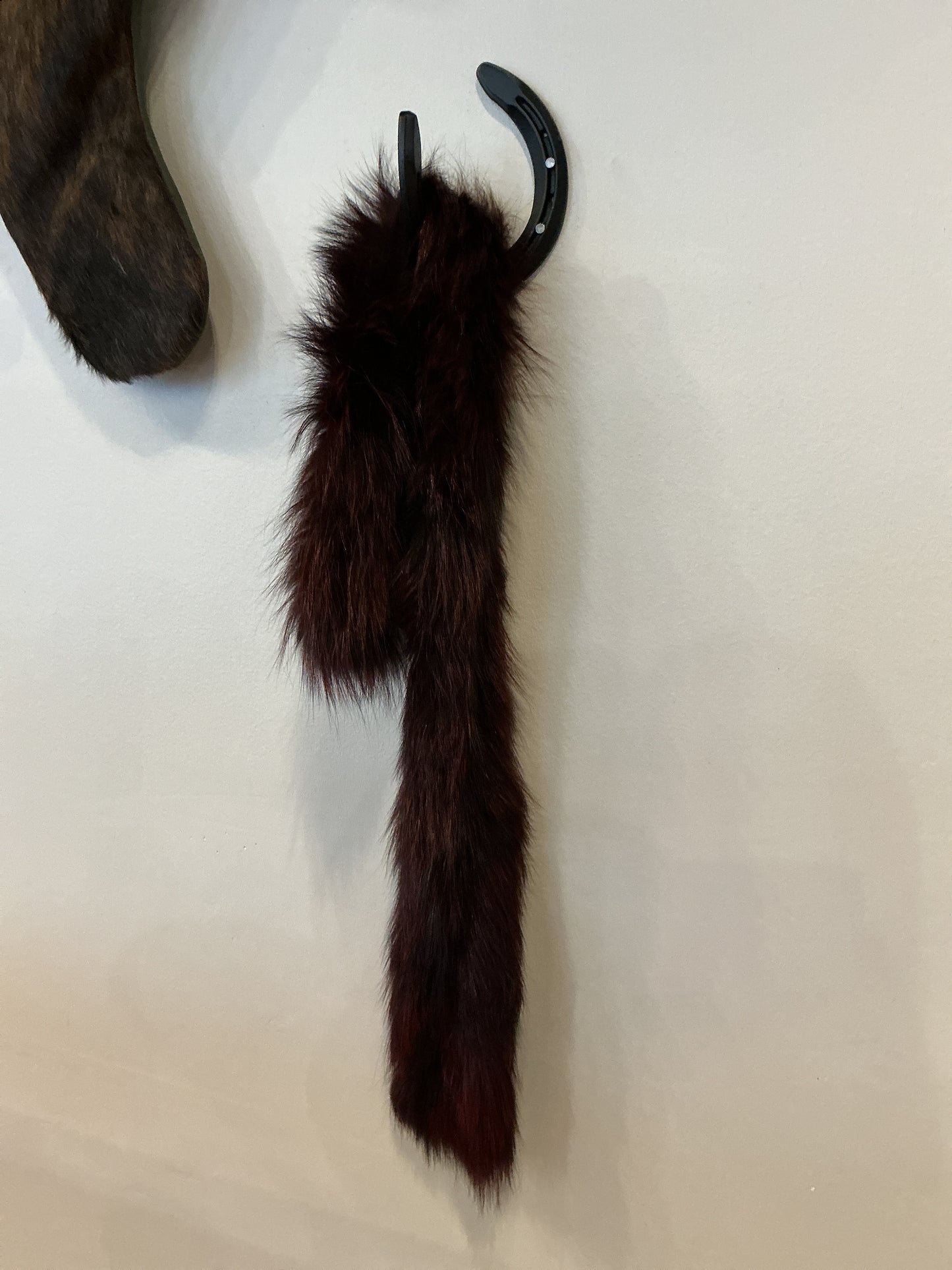 Red Knit Fox Collar