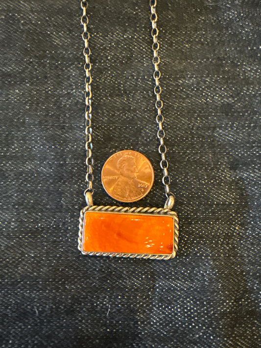 Navajo Spiny Oyster Necklace- Augustine Largo