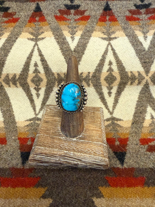 Vintage Beaded Turquoise Ring
