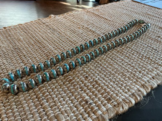 Necklace- Turquoise Inlayed Beads Federico Jimenez