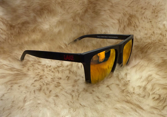 Lake Sunglasses - Travis Black/ Red Tide