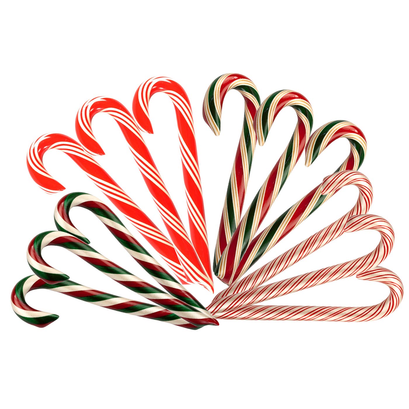 Hammond's Hand-Spun Jumbo Candy Cane - Peppermint - 1.75 oz