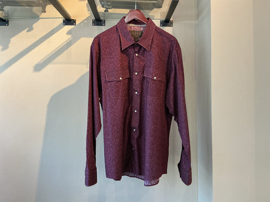 Bisley Shirt - Burgundy Dot