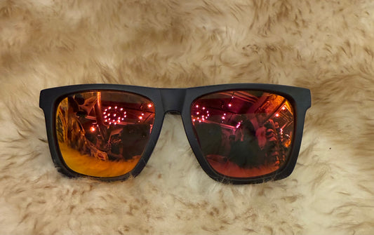 Lake Sunglasses - Travis Black/ Red Tide