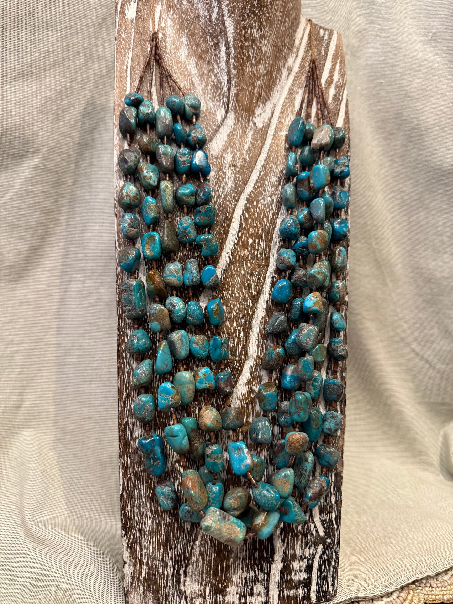 Necklace- Authentic 5 Strand Heishi
