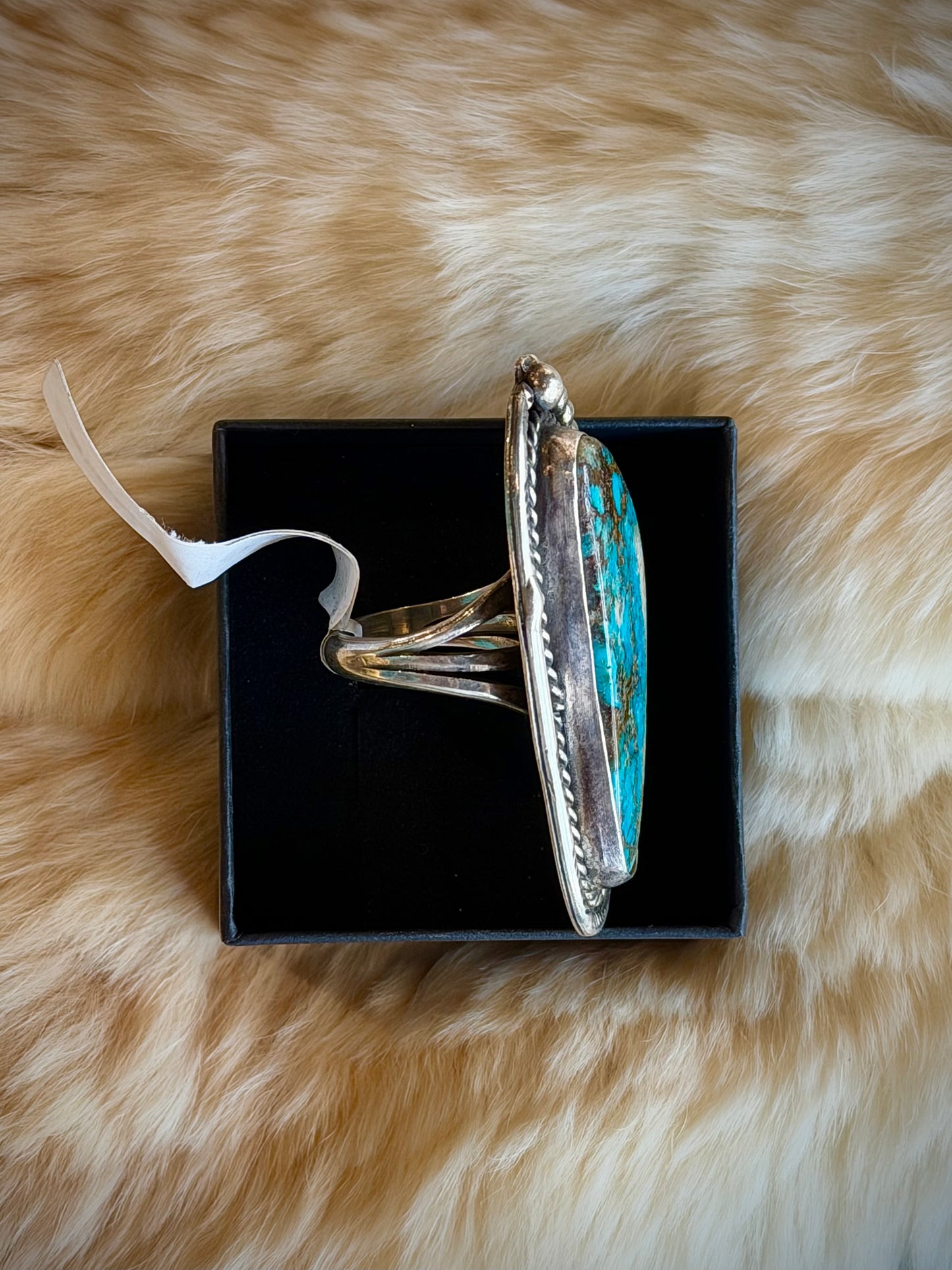 Large Turquoise Paw Ring