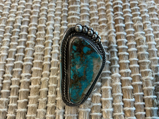 Large Turquoise Paw Ring