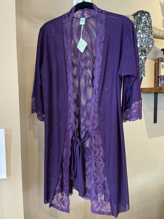 Fortuna Robe - Plum Purple