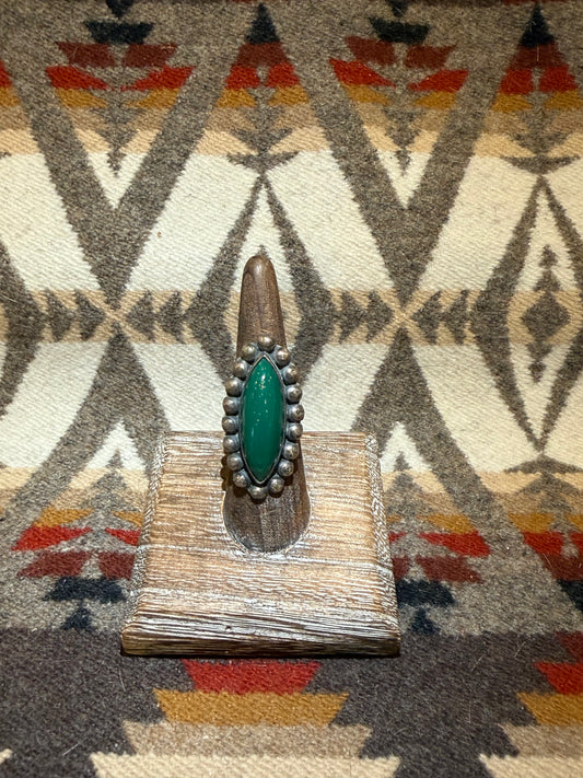 Green Onyx Sterling Ring