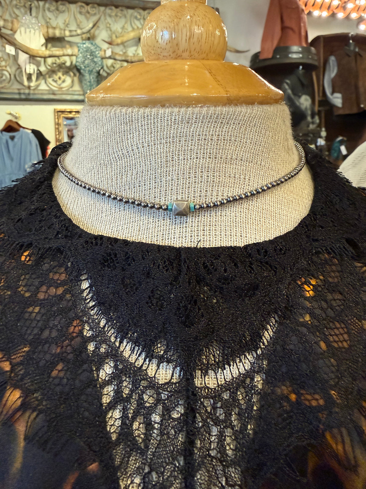 Desert Pearl Necklace 3mm 16”
