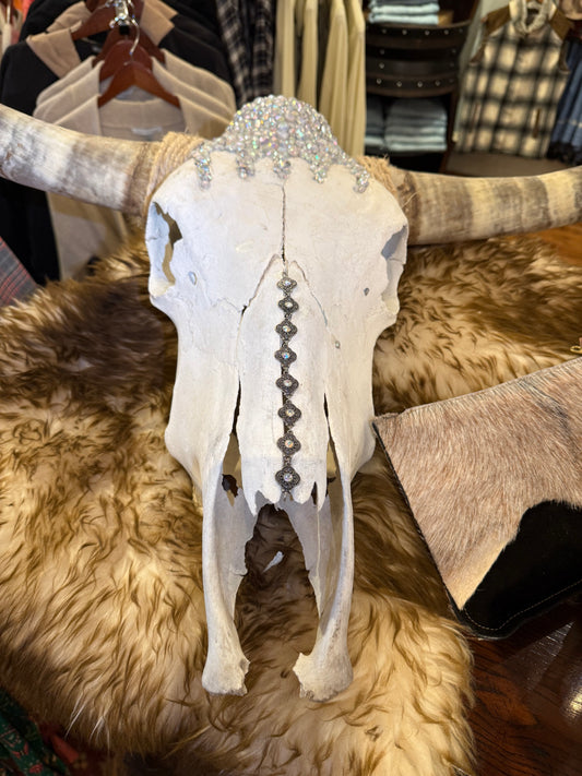 Bedazzled Razzle - Longhorn Skull