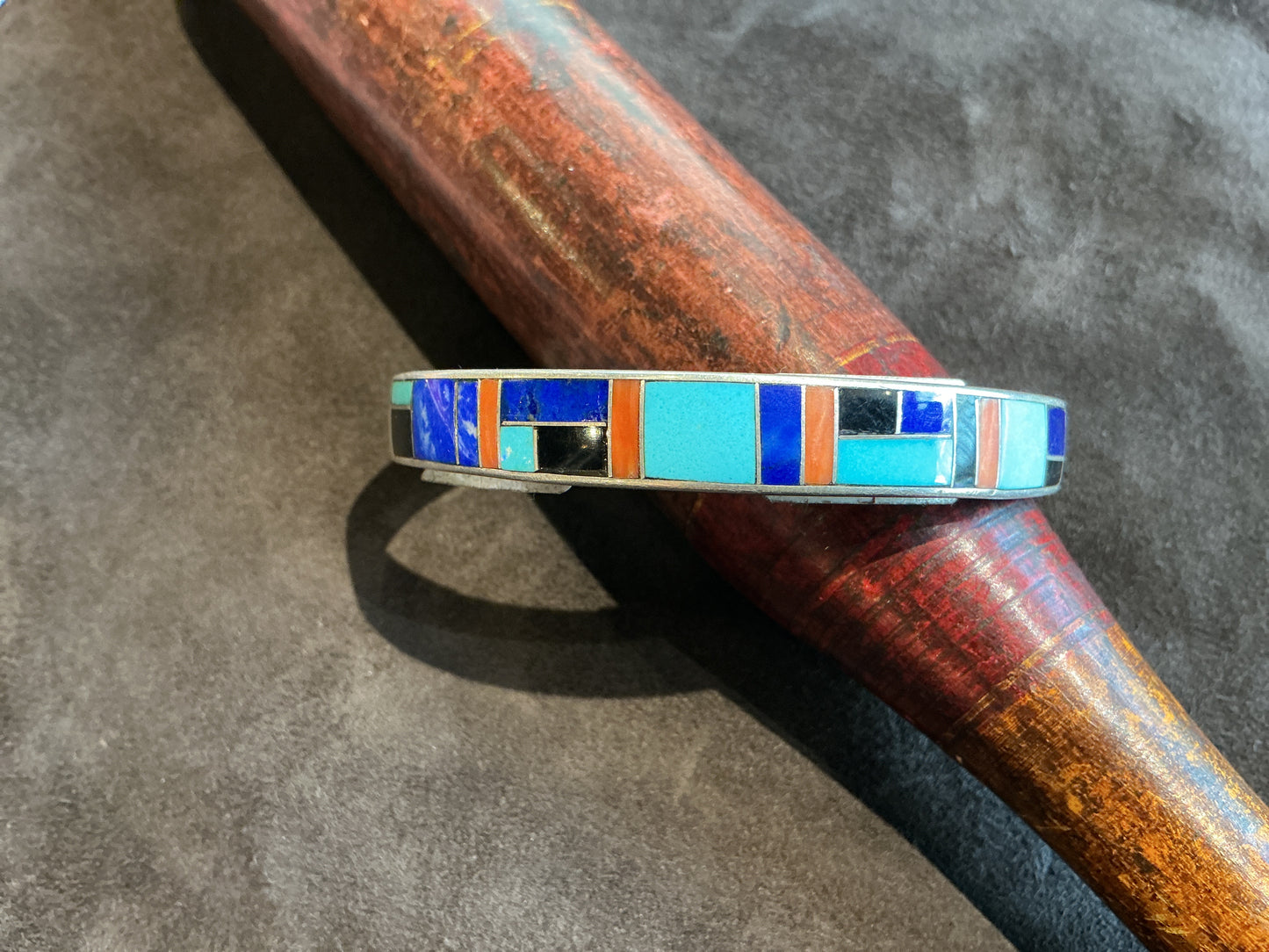 Zuni Inlay Multi Stone Cuff
