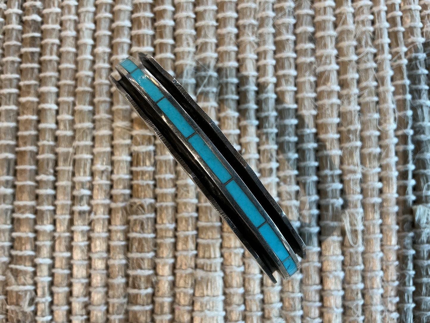 Mens Turquoise Inlay Bracelet Cuff Laurence Loretto