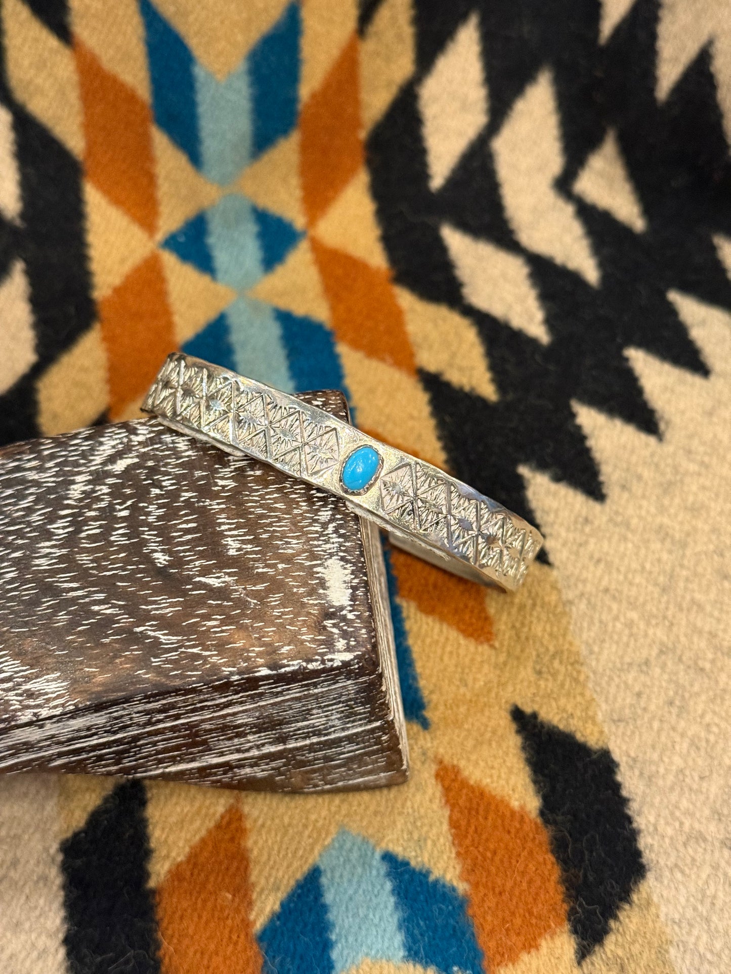 Stamped Sterling Silver Cuff
