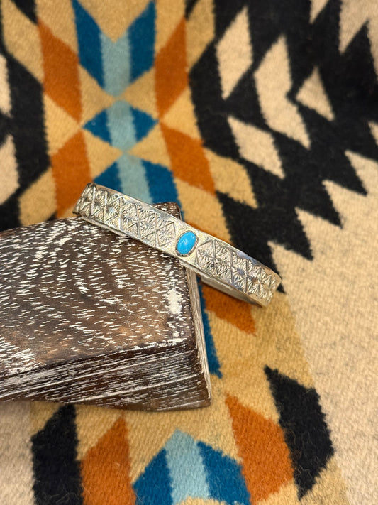 Stamped Sterling Silver Cuff