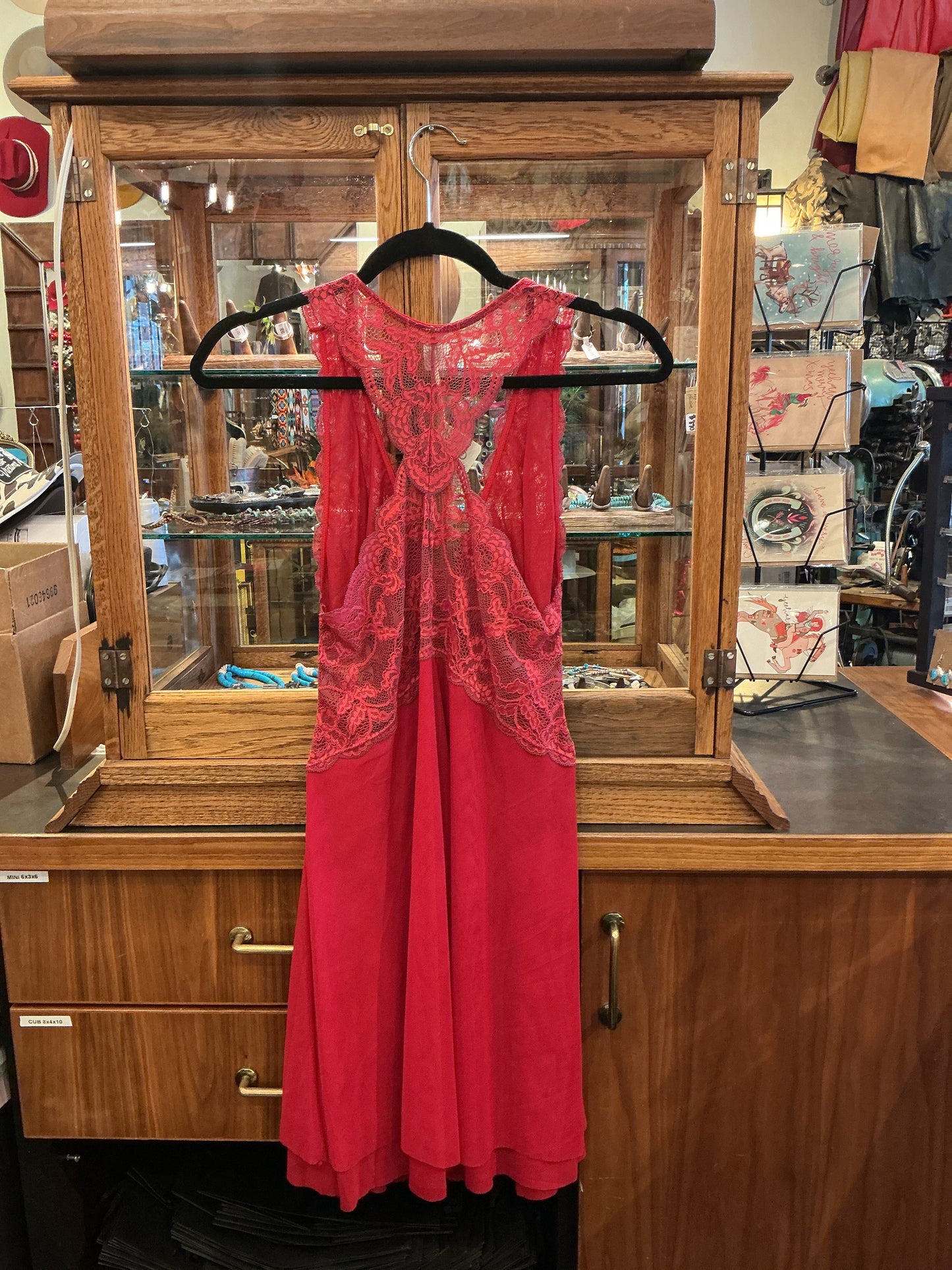 Fortuna Racerback Chemise - Chili Pepper