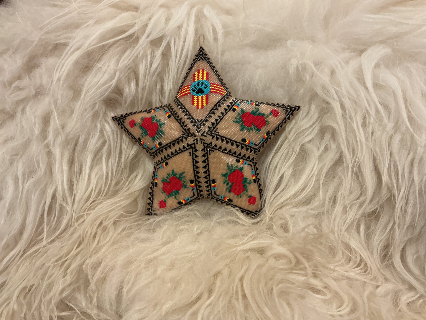 Navajo Hand Beaded Ornament - Large