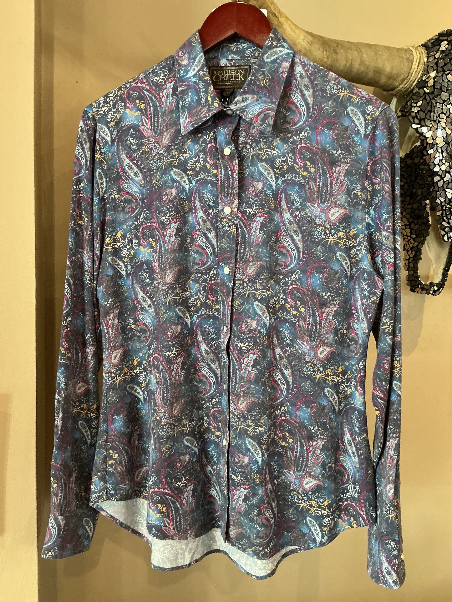Claire Tencel Shirt - Blue Paisley