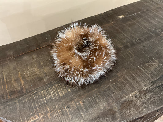 Knitted Fox Headband - Crystal