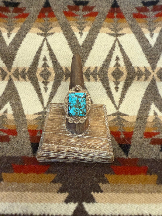 Square & Lander Blue Turquoise Ring