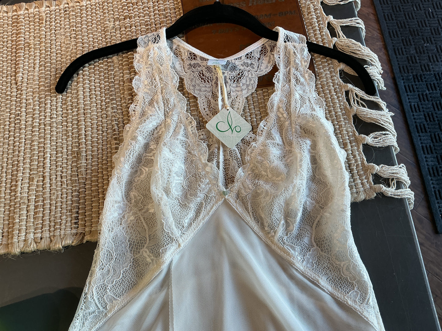 Fortuna Racerback Chemise- CLO Intimo - White