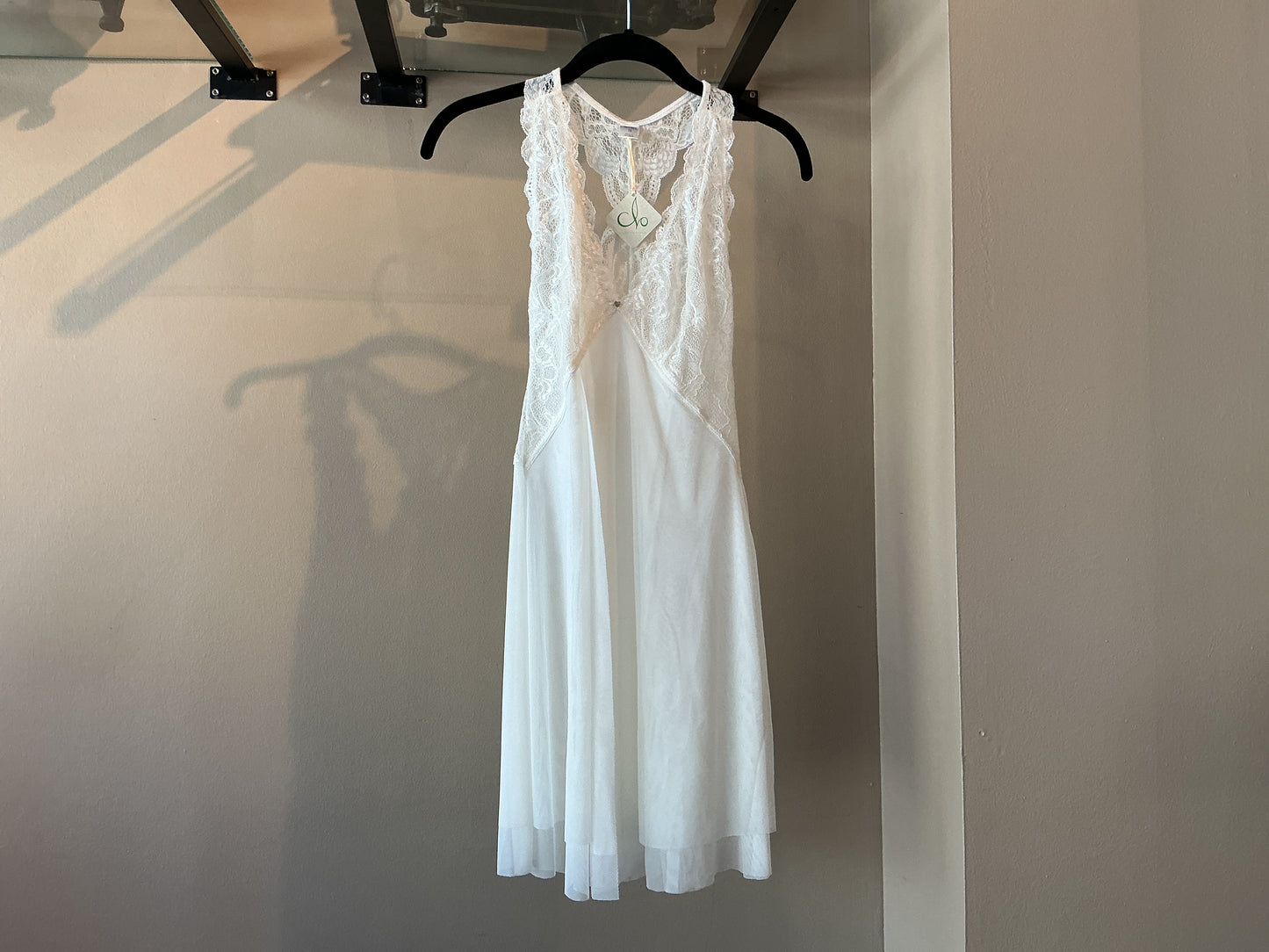 Fortuna Racerback Chemise- CLO Intimo - White