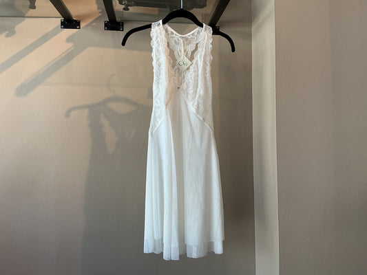 Fortuna Racerback Chemise- CLO Intimo - White