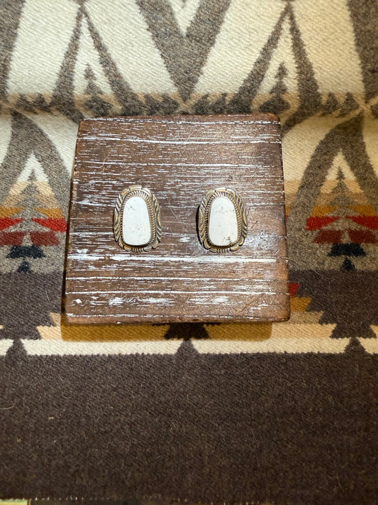 JJ White Buffalo Necklace and Earring Set