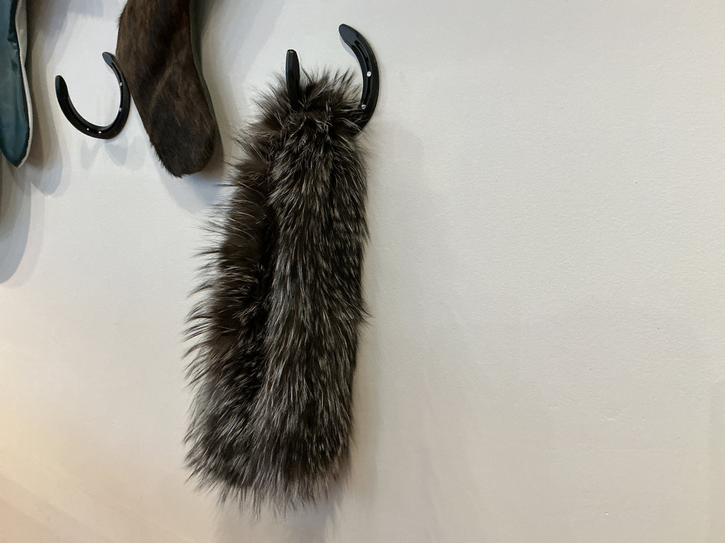Silver Knit Fox Collar
