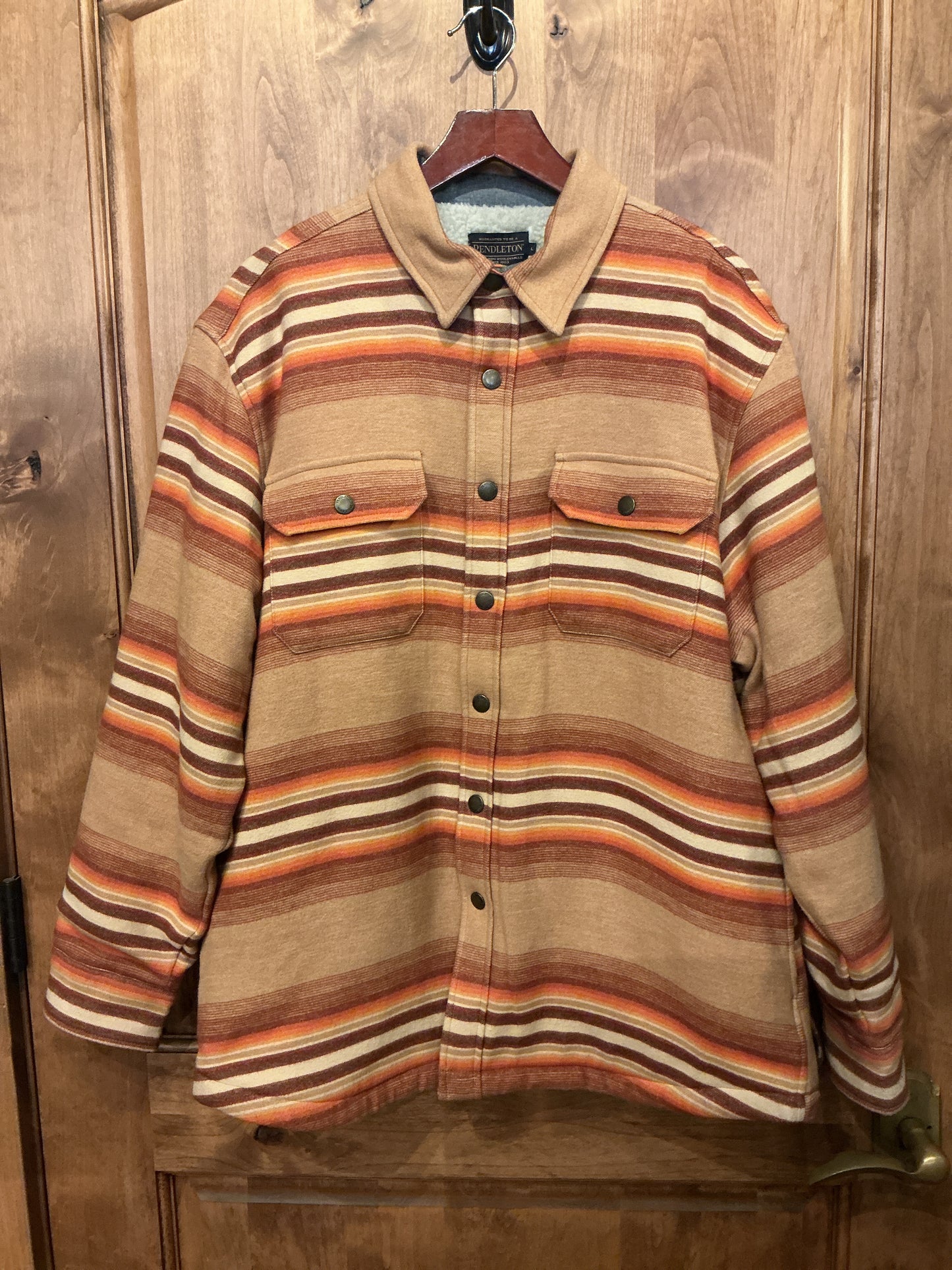 Bay City Shirt Jackets - Ralston Stripe Tan