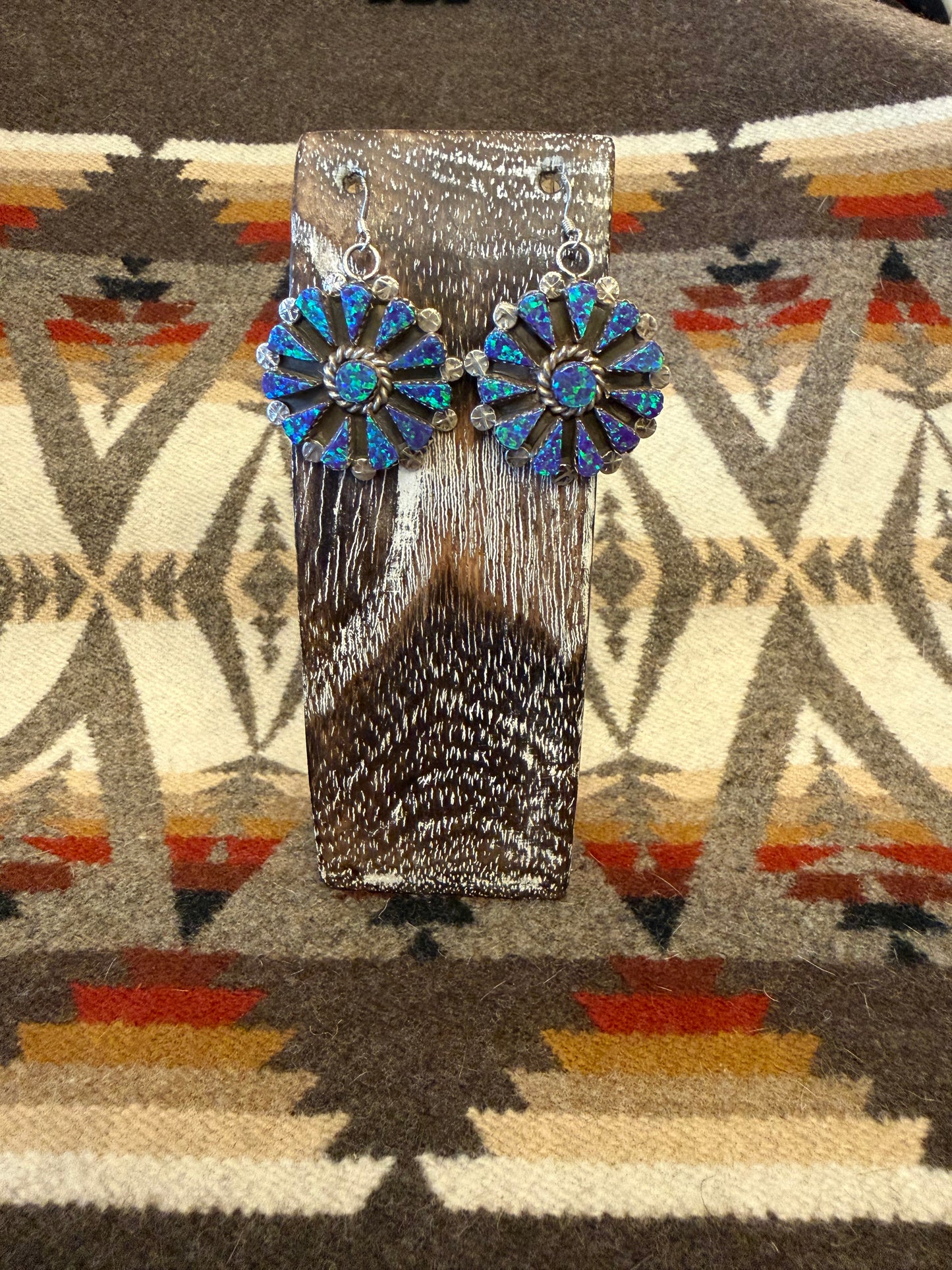 Zuni Opal Cluster Set by Delbert & Melinda Chavez
