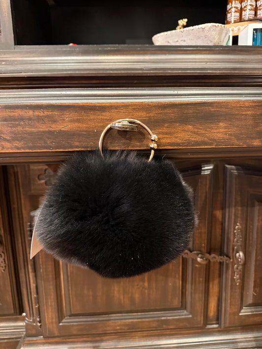 Puff Fox Purse - Black