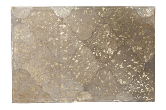 Patchwork Hide Rug Gold 8x10