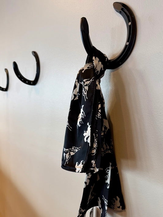 Wild Rag -  Black and White Bronc