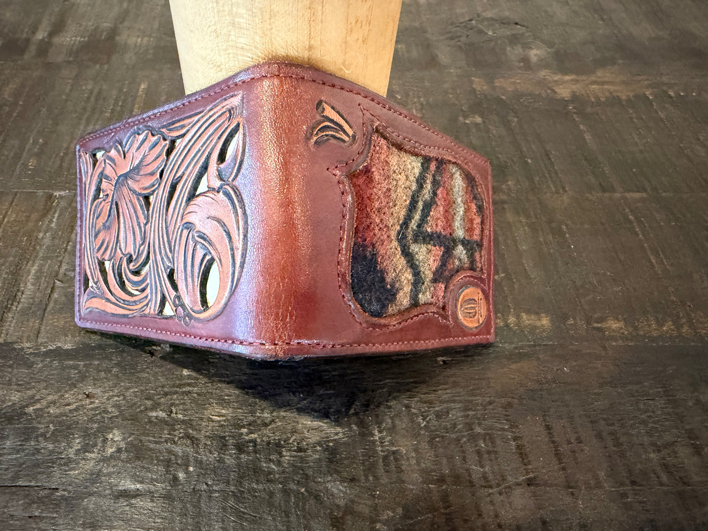 BarX Wallet - Dark Cherry w/ Tan inlay