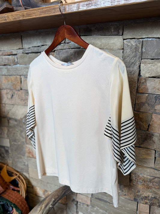 Silk Striped Tee