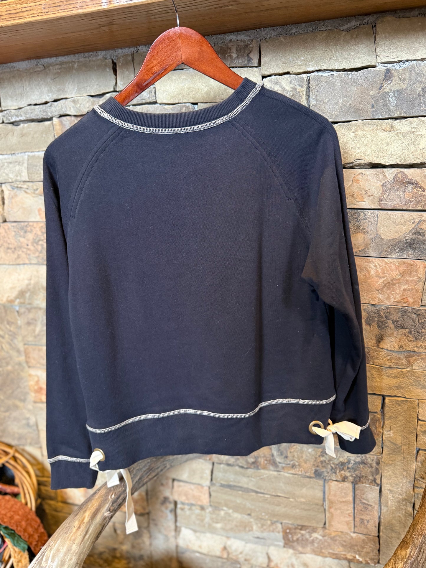 Navy Hembrow Sweater with Bowtie