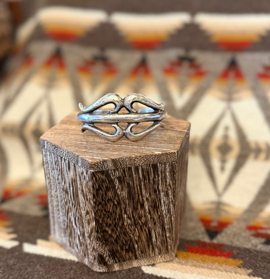 Sand Casted Sterling Silver Cuff