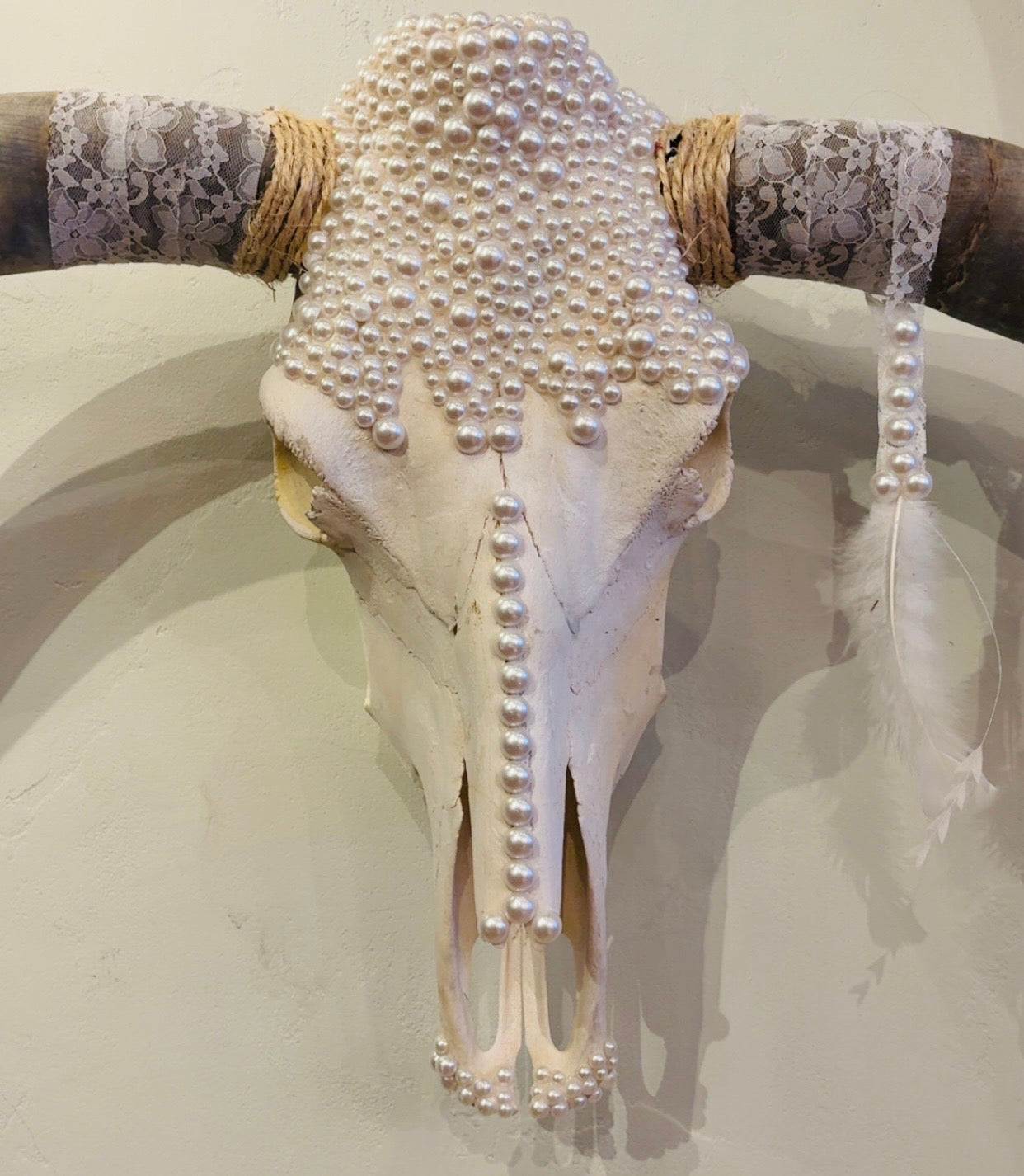 Wedding Vibes Longhorn Skull