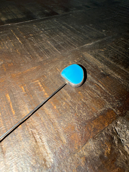 Hat Pin- Nomad Turquoise Stone Sterling Silver