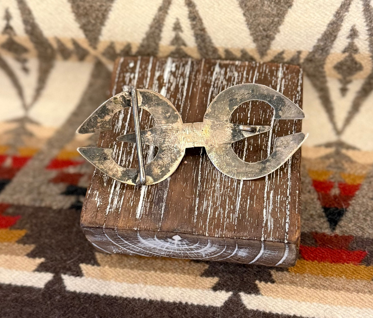 Vintage Cast Turquoise Belt Buckle