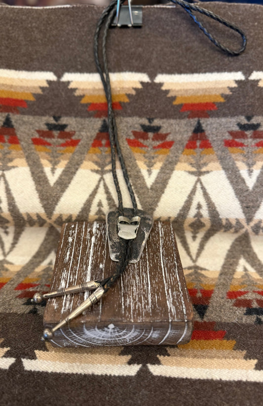 Turquoise, Coral, Onyx, & White Opal Bolo Tie