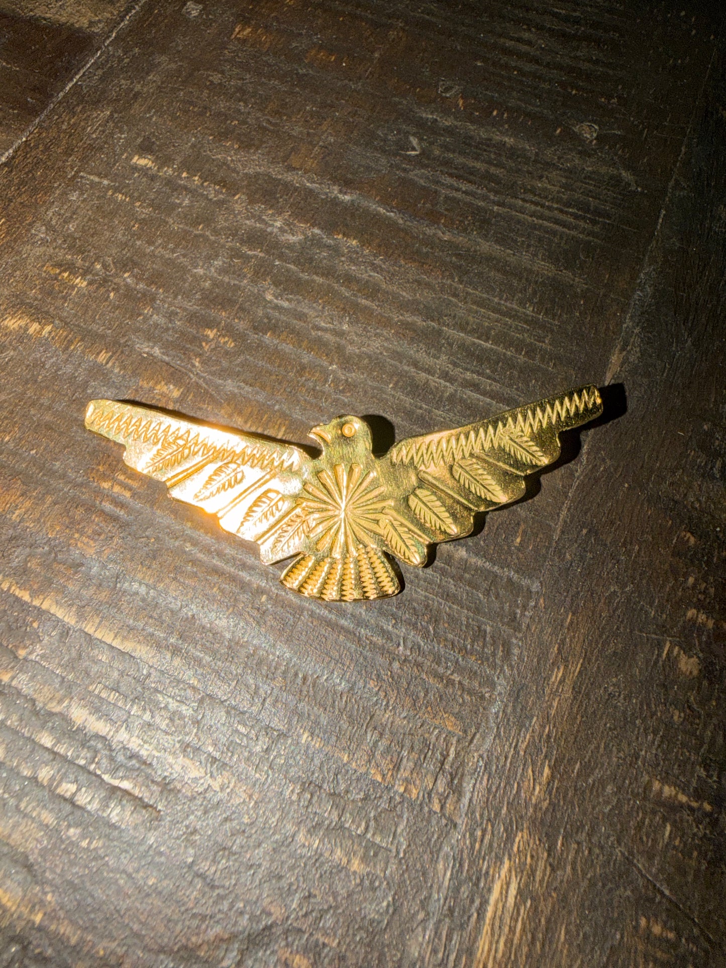 Gold Eagle Large Hat Pin