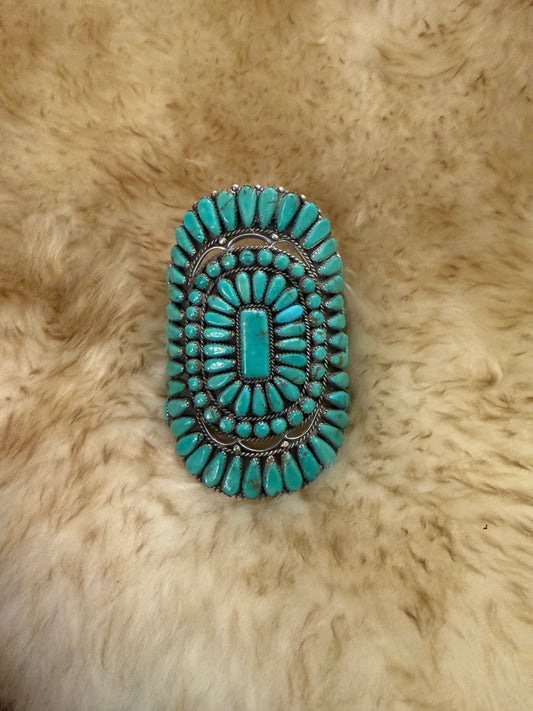 HY Vintage Collectors Turquoise Cuff